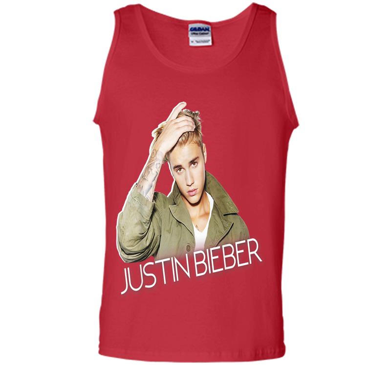 Inktee Store - Justin Bieber Official Cut Out Jacket Mens Tank Top Image
