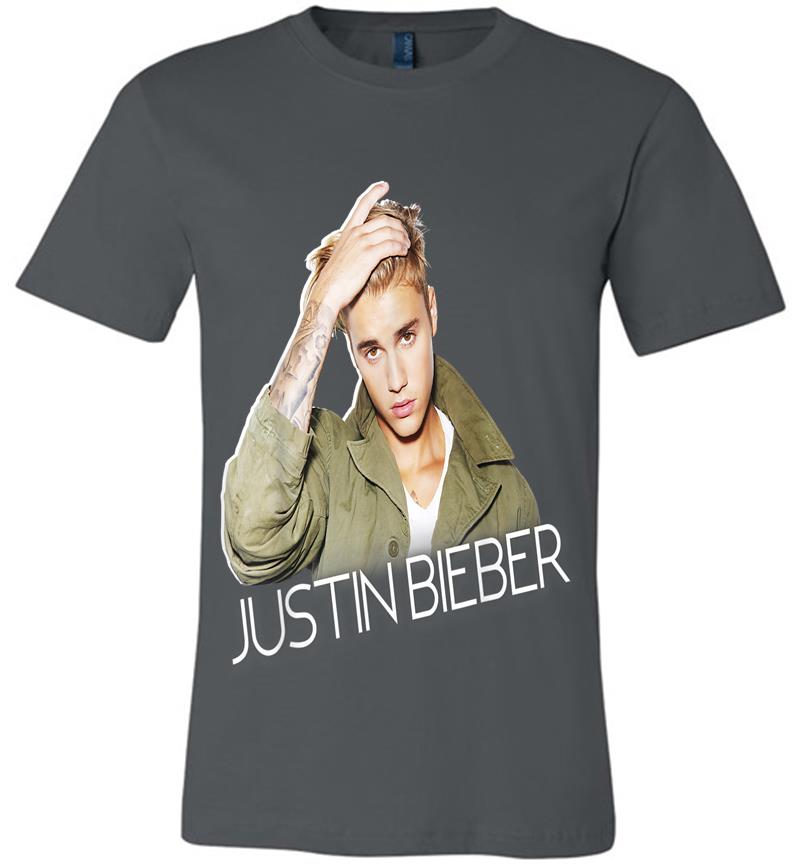 Justin Bieber Official Cut Out Jacket Premium T-shirt