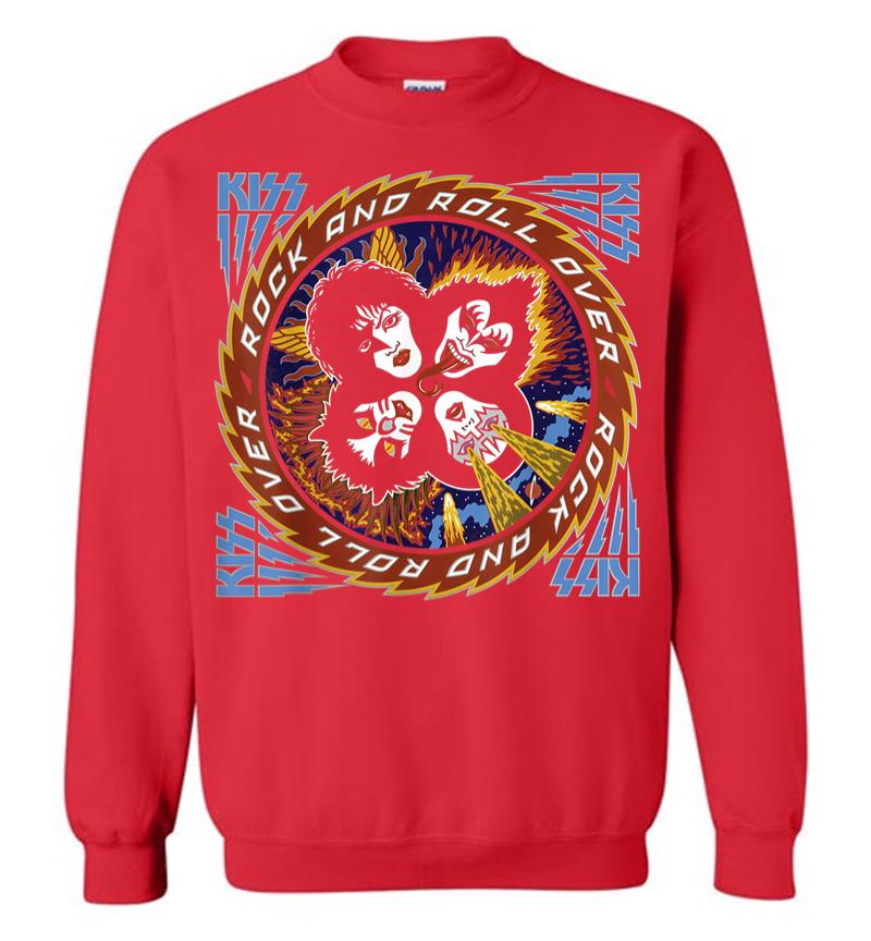 Inktee Store - Kiss Rock And Roll Over 40 Sweatshirt Image