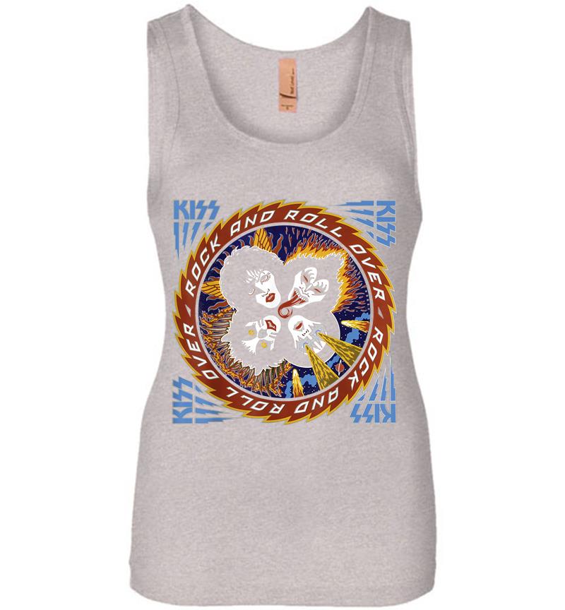 Inktee Store - Kiss Rock And Roll Over 40 Women Jersey Tank Top Image
