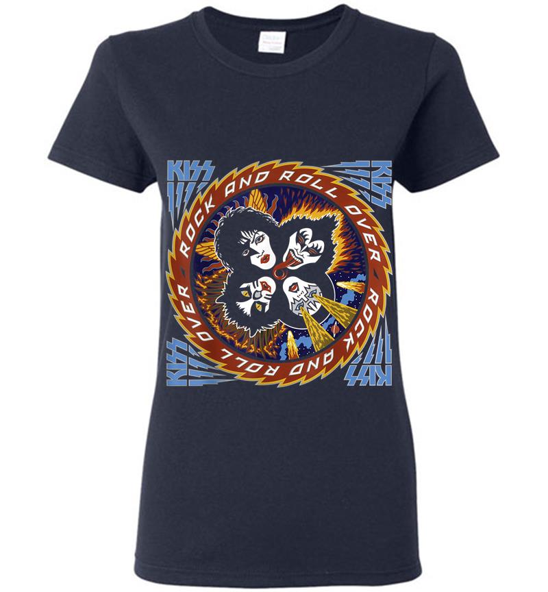Inktee Store - Kiss Rock And Roll Over 40 Women T-Shirt Image