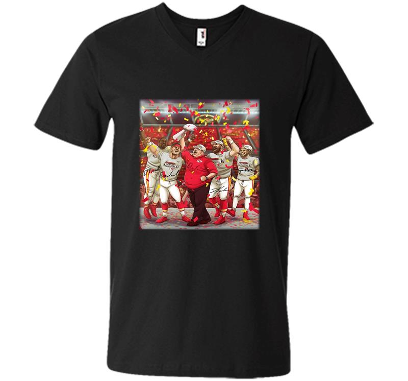 Kansas City Chiefs Campeones Del Super Bowl 54 V-neck T-shirt