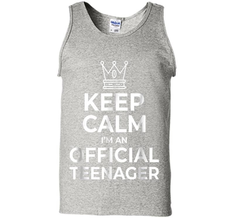 Keep Calm Birthday Official Nager 13th Funny Boy Mens Tank Top