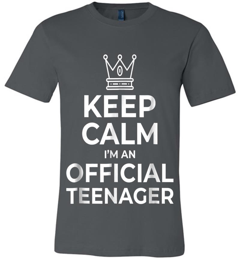 Keep Calm Birthday Official Nager 13th Funny Boy Premium T-shirt