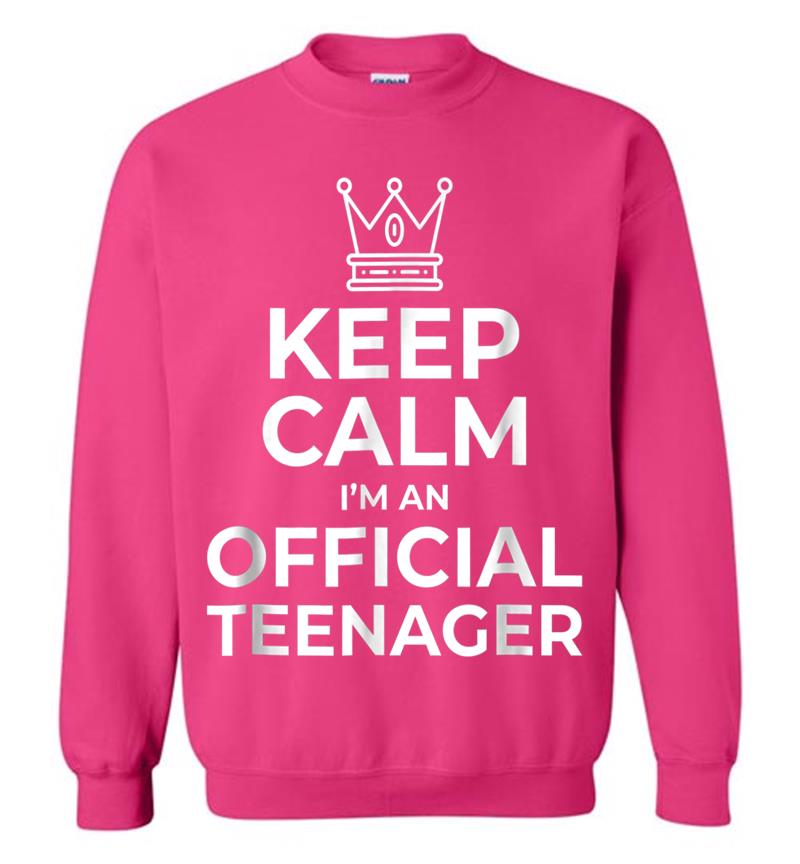 Inktee Store - Keep Calm Birthday Official Nager 13Th Funny Boy Sweatshirt Image