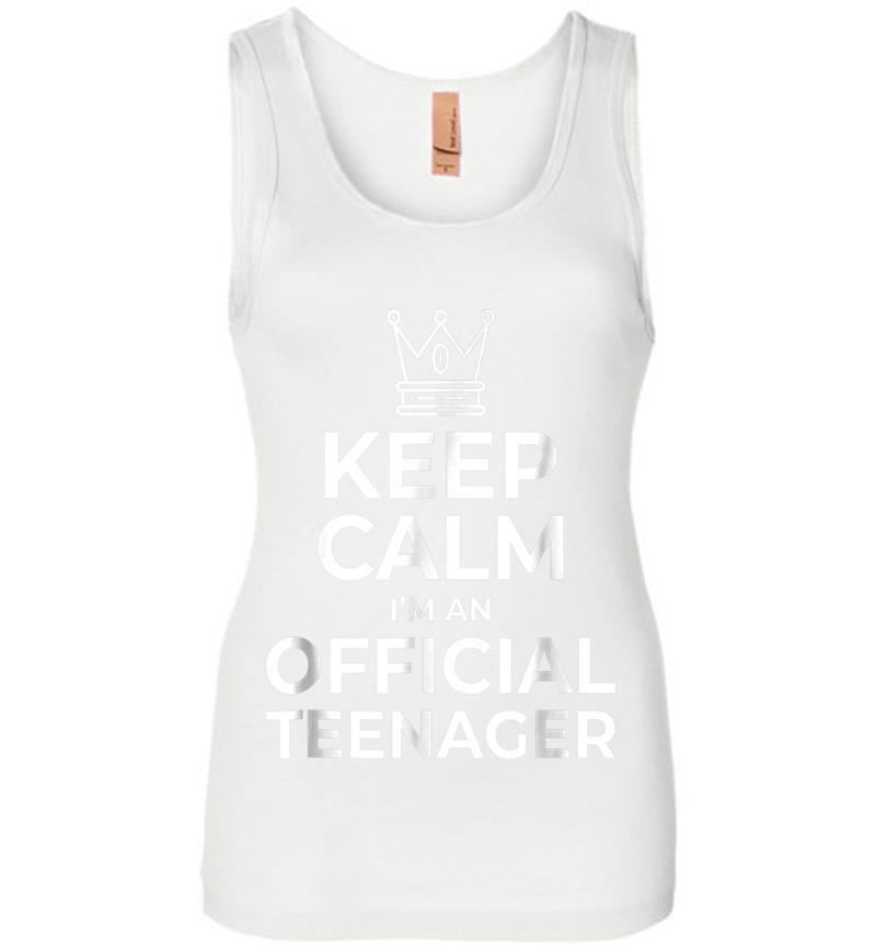 Inktee Store - Keep Calm Birthday Official Nager 13Th Funny Boy Womens Jersey Tank Top Image