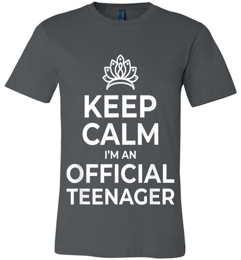 Keep Calm Birthday Official Nager 13th Funny Girl Premium T-shirt