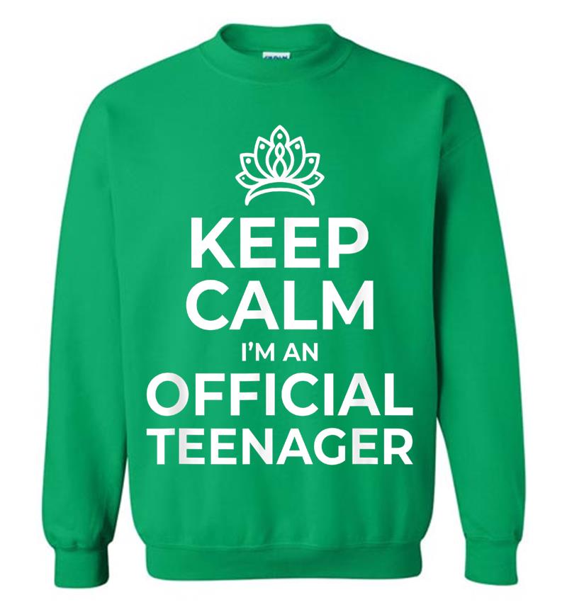 Inktee Store - Keep Calm Birthday Official Nager 13Th Funny Girl Sweatshirt Image