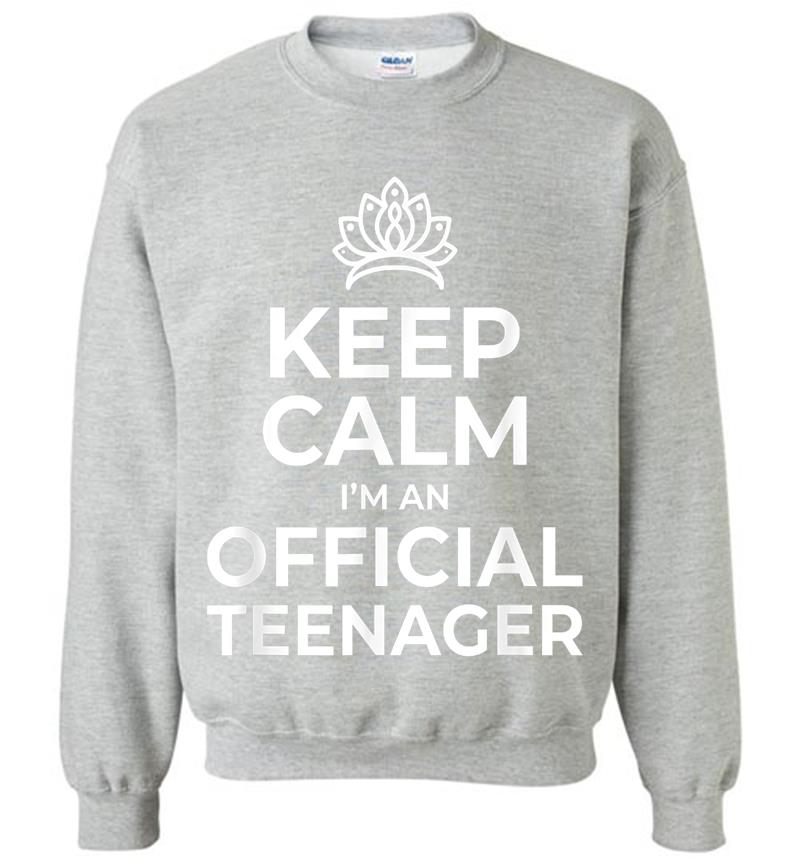 Inktee Store - Keep Calm Birthday Official Nager 13Th Funny Girl Sweatshirt Image