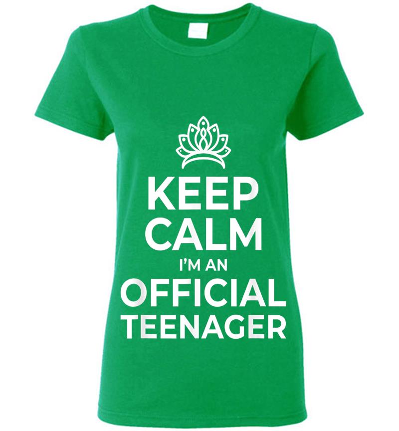 Inktee Store - Keep Calm Birthday Official Nager 13Th Funny Girl Womens T-Shirt Image