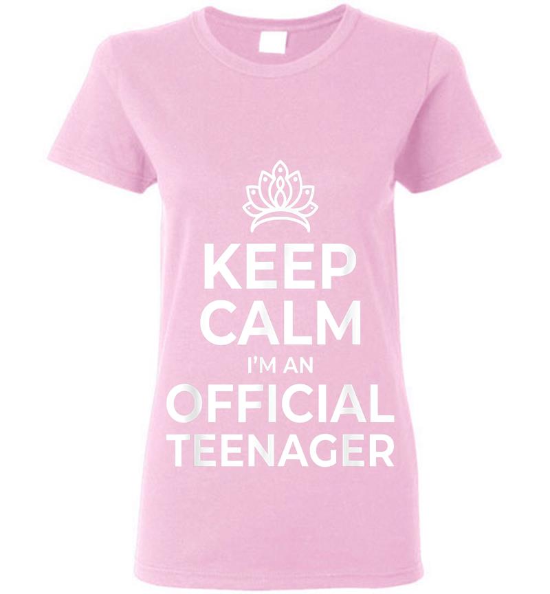 Inktee Store - Keep Calm Birthday Official Nager 13Th Funny Girl Womens T-Shirt Image