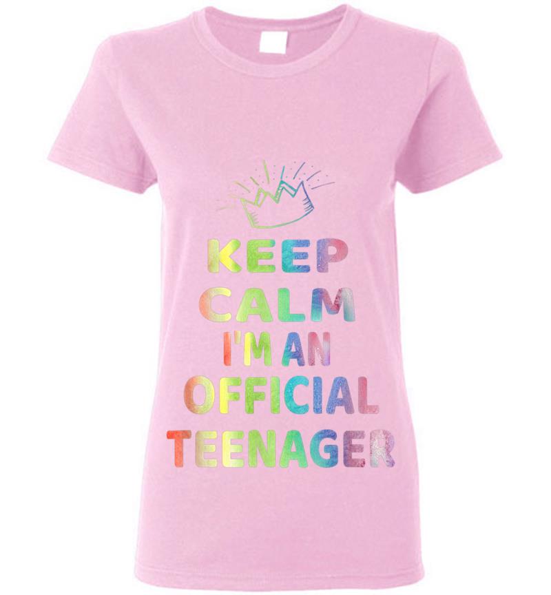 Inktee Store - Keep Calm Birthday Official Nager Design 13Th Funny Girl Womens T-Shirt Image