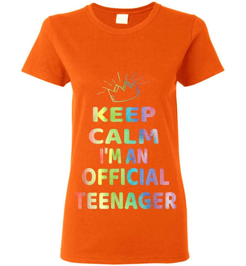 Inktee Store - Keep Calm Birthday Official Nager Design 13Th Funny Girl Womens T-Shirt Image