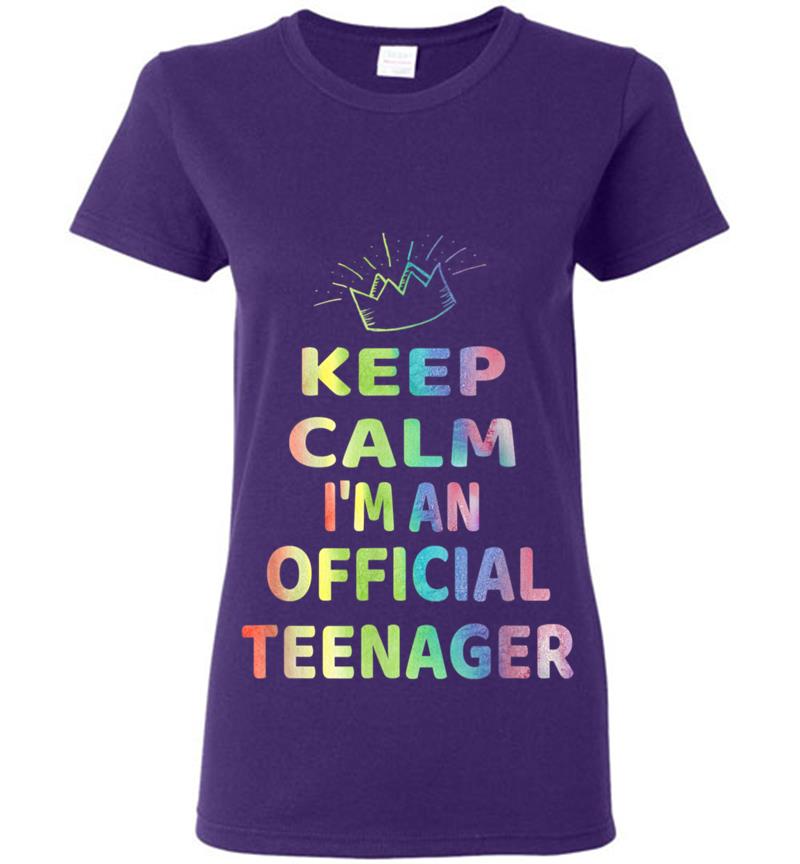 Inktee Store - Keep Calm Birthday Official Nager Design 13Th Funny Girl Womens T-Shirt Image