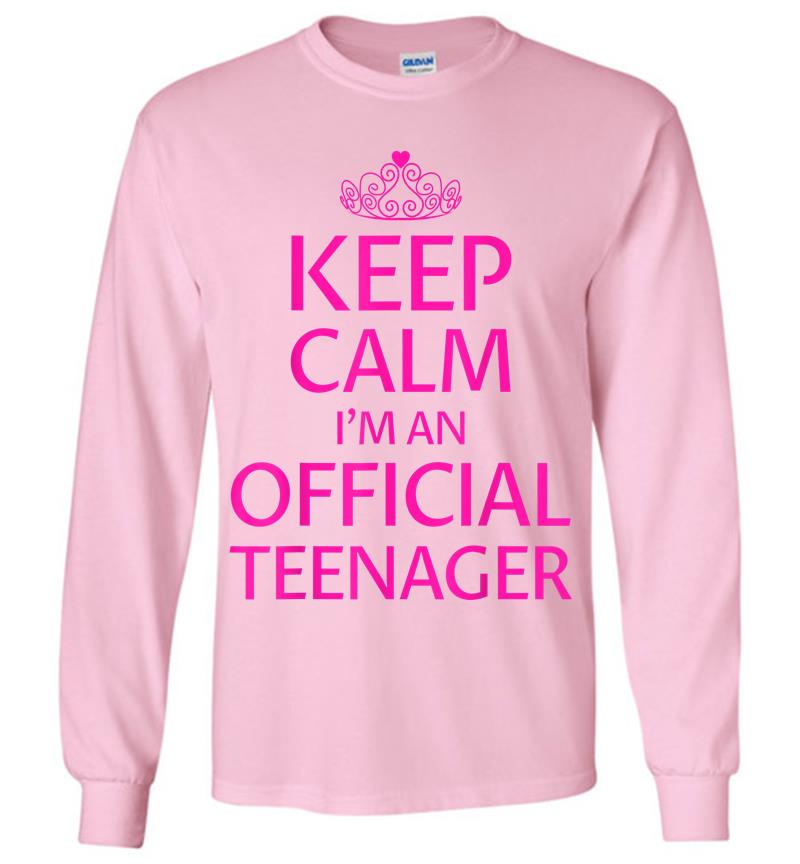 Inktee Store - Keep Calm I'M An Official Nager Girls 13Th Birthday Long Sleeve T-Shirt Image