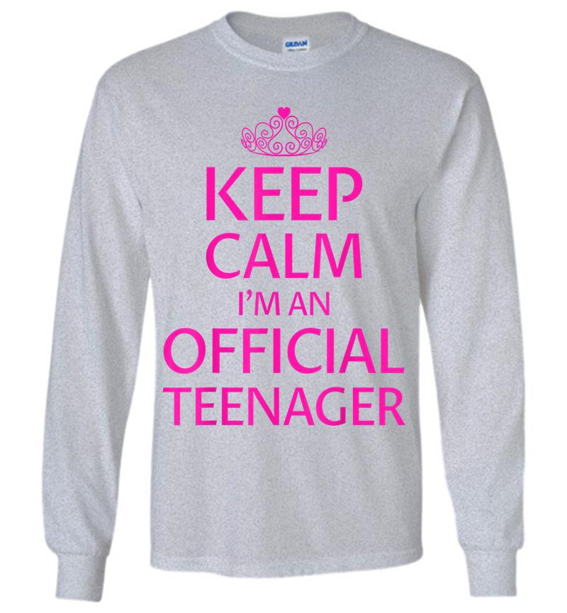 Inktee Store - Keep Calm I'M An Official Nager Girls 13Th Birthday Long Sleeve T-Shirt Image