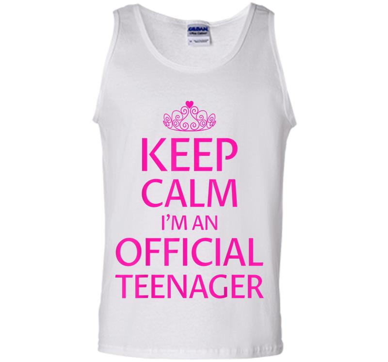 Inktee Store - Keep Calm I'M An Official Nager Girls 13Th Birthday Mens Tank Top Image