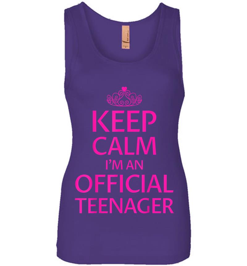 Inktee Store - Keep Calm I'M An Official Nager Girls 13Th Birthday Womens Jersey Tank Top Image
