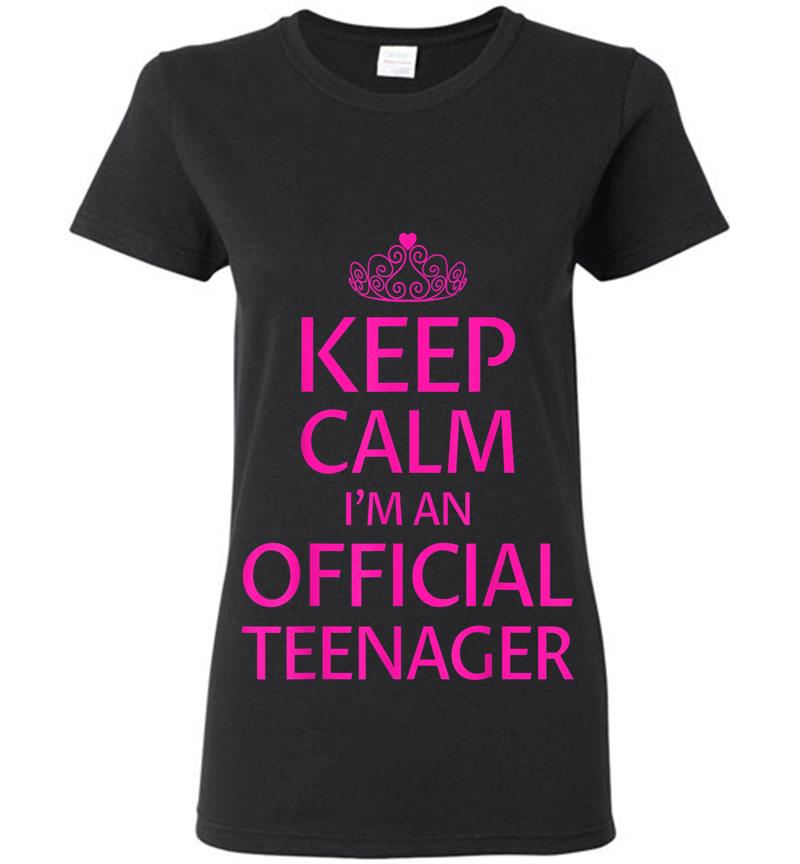 Keep Calm I'm An Official Nager Girls 13th Birthday Womens T-shirt
