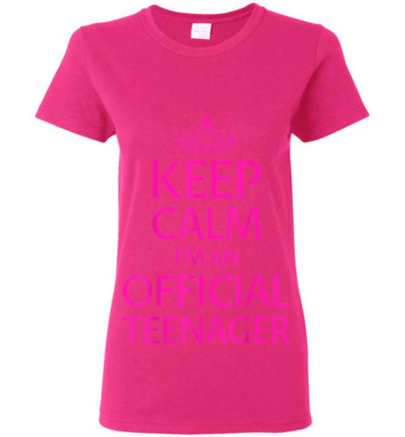 Inktee Store - Keep Calm I'M An Official Nager Girls 13Th Birthday Womens T-Shirt Image