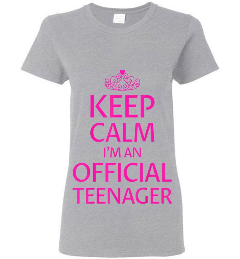 Inktee Store - Keep Calm I'M An Official Nager Girls 13Th Birthday Womens T-Shirt Image