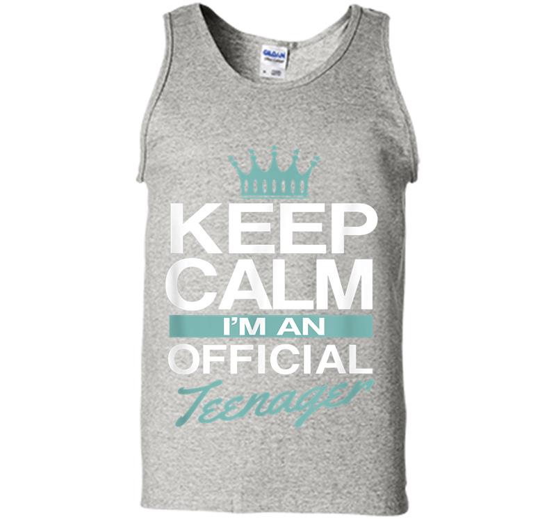 Keep Calm I'm Official Nager Funny Girl Mens Tank Top