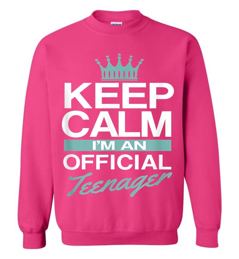 Inktee Store - Keep Calm I'M Official Nager Funny Girl Sweatshirt Image