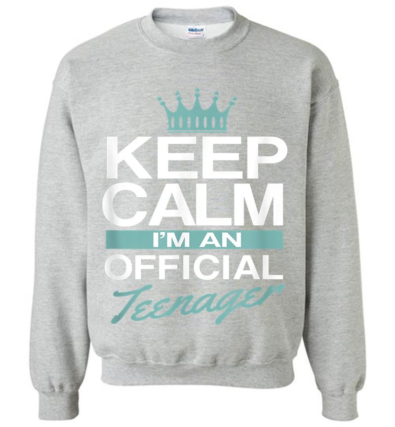 Inktee Store - Keep Calm I'M Official Nager Funny Girl Sweatshirt Image