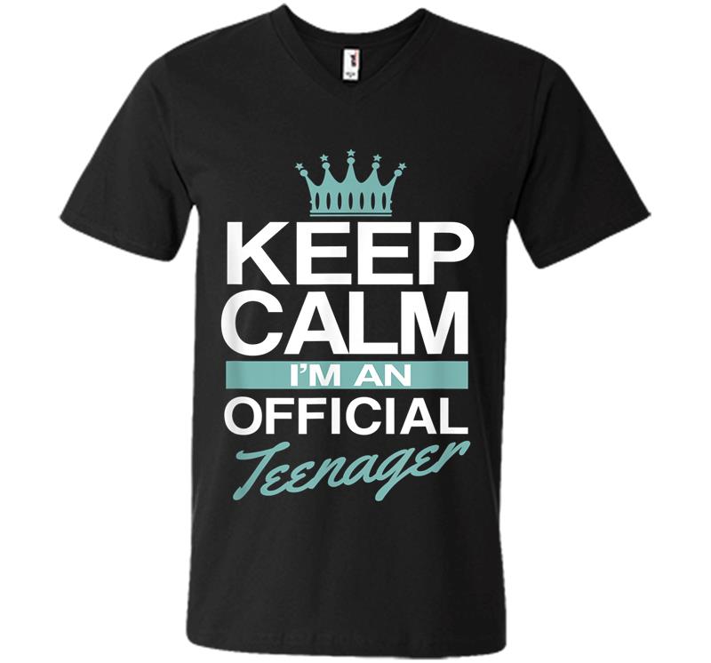 Keep Calm I'm Official Nager Funny Girl V-neck T-shirt
