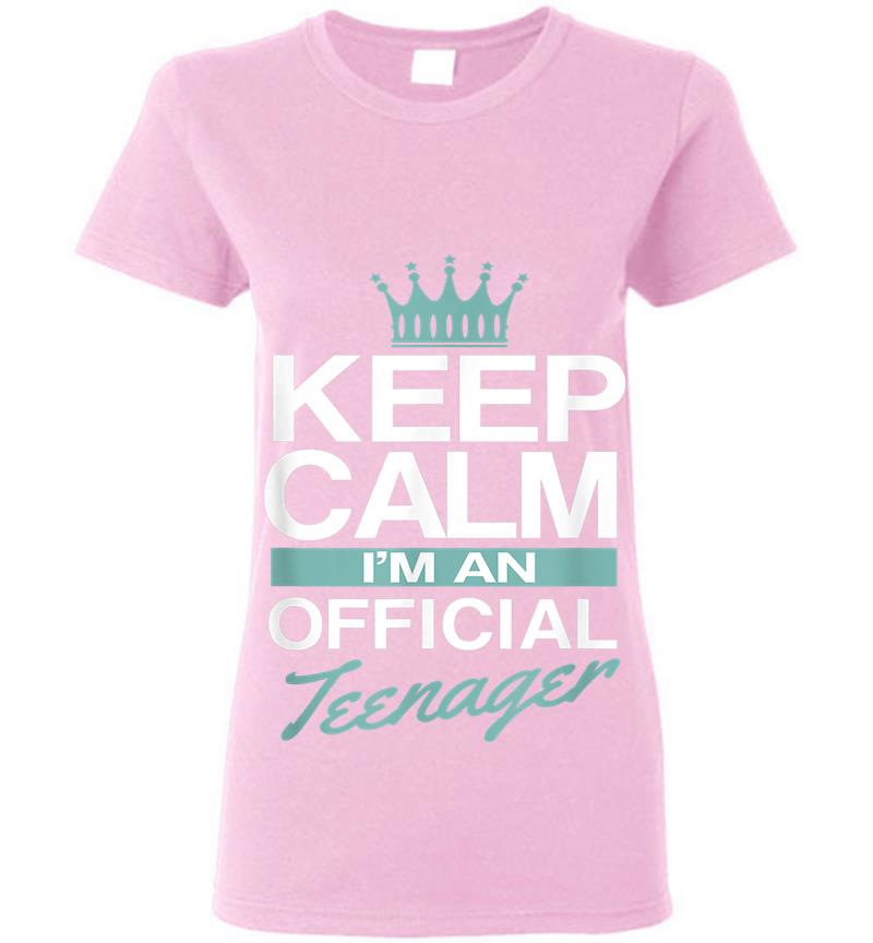 Inktee Store - Keep Calm I'M Official Nager Funny Girl Womens T-Shirt Image