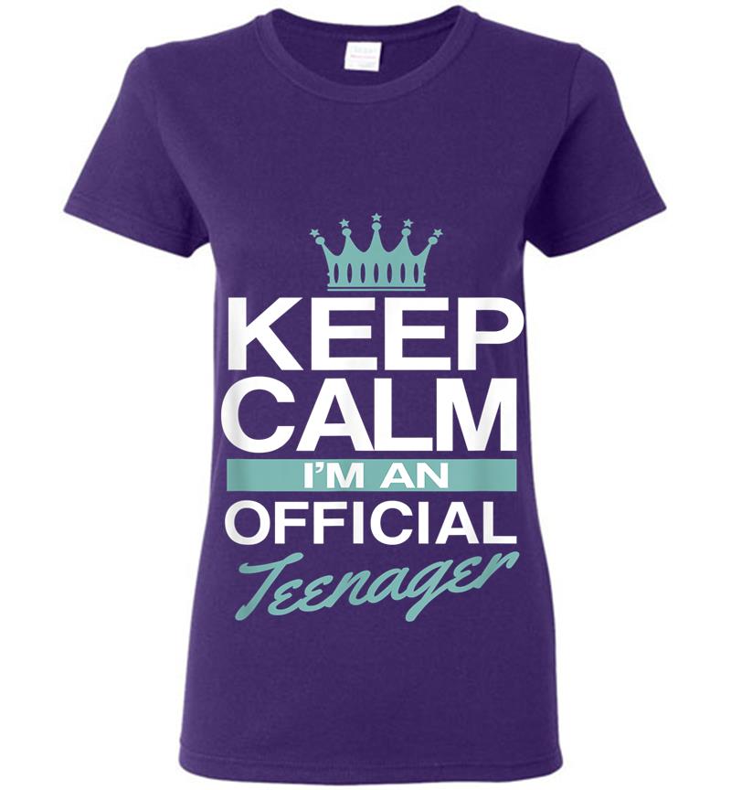 Inktee Store - Keep Calm I'M Official Nager Funny Girl Womens T-Shirt Image