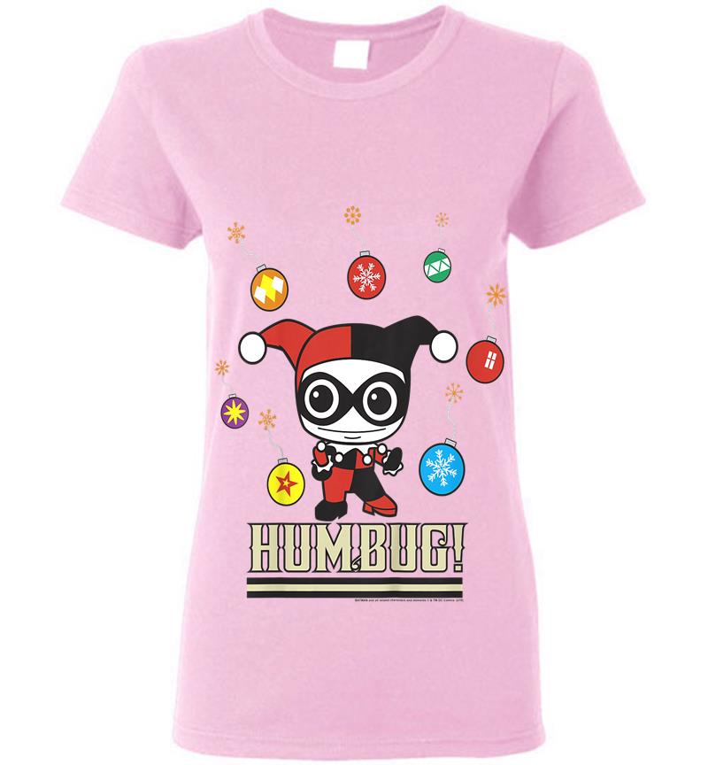 Inktee Store - Kids Dc Comics Harley Quinn Humbug Christmas Womens T-Shirt Image