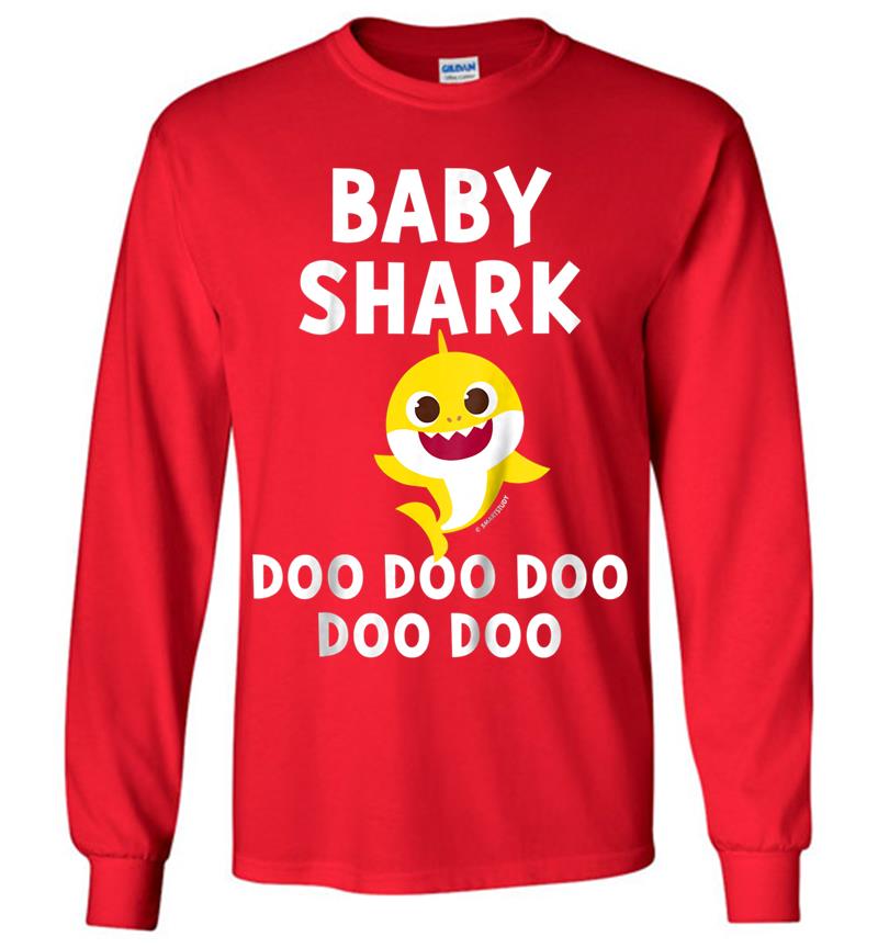 Inktee Store - Kids Pinkfong Baby Shark Official Long Sleeve T-Shirt Image