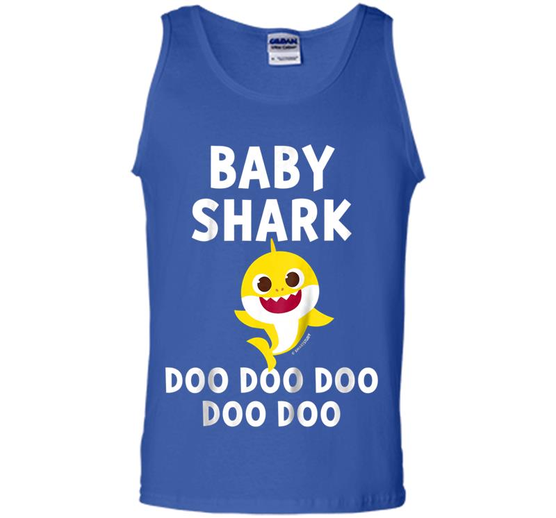 Inktee Store - Kids Pinkfong Baby Shark Official Mens Tank Top Image