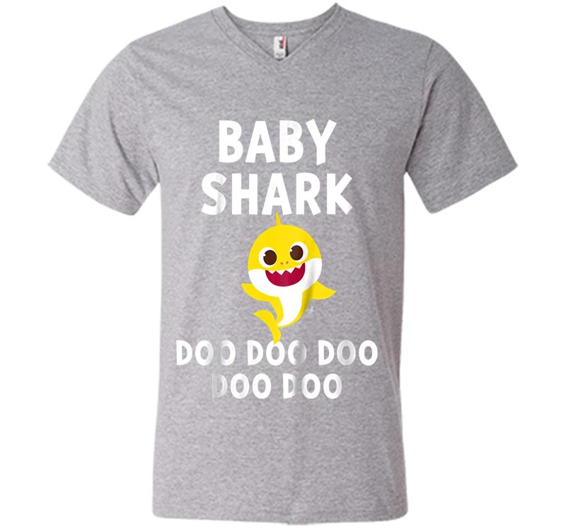 Inktee Store - Kids Pinkfong Baby Shark Official V-Neck T-Shirt Image