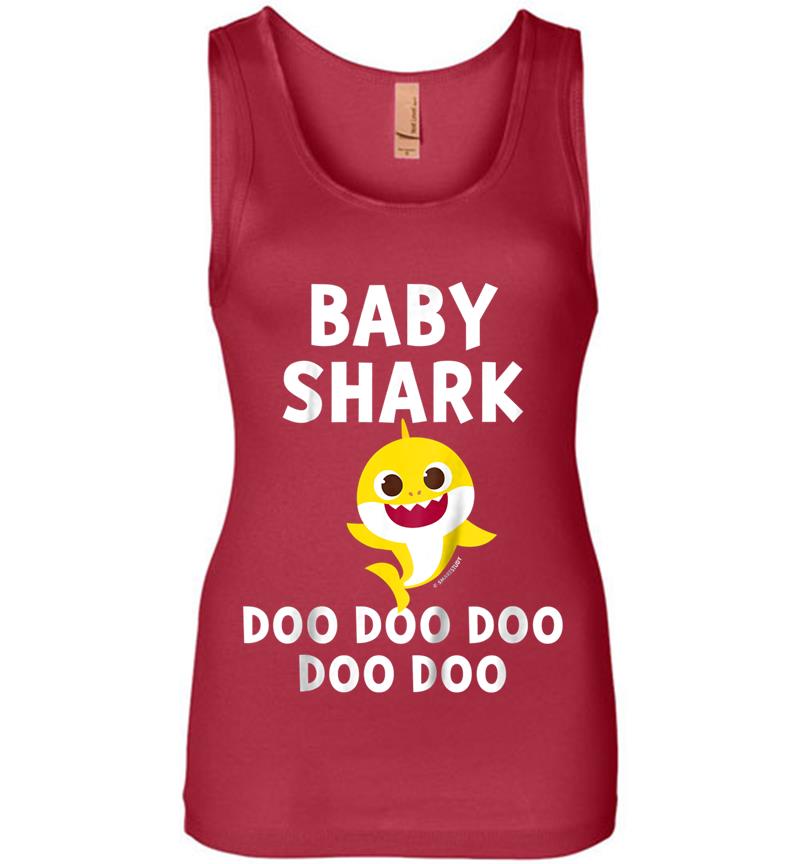 Inktee Store - Kids Pinkfong Baby Shark Official Womens Jersey Tank Top Image