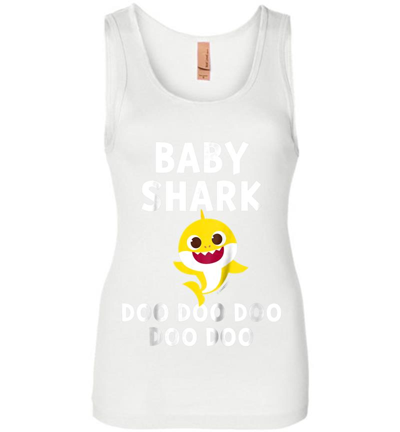 Inktee Store - Kids Pinkfong Baby Shark Official Womens Jersey Tank Top Image