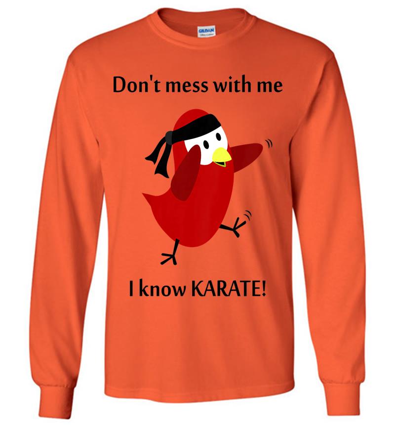 Inktee Store - Kids The Official Sammy Bird - Karate Long Sleeve T-Shirt Image