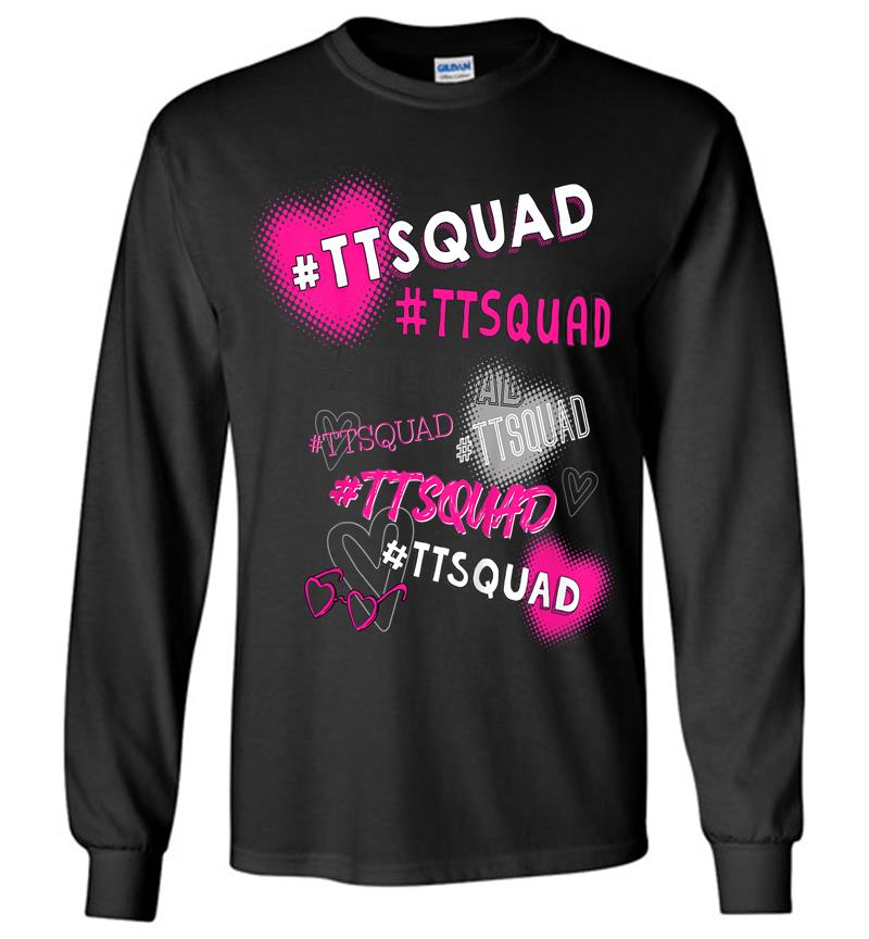 Kids Tiana Official #ttsquad For Kids (white) Long Sleeve T-shirt
