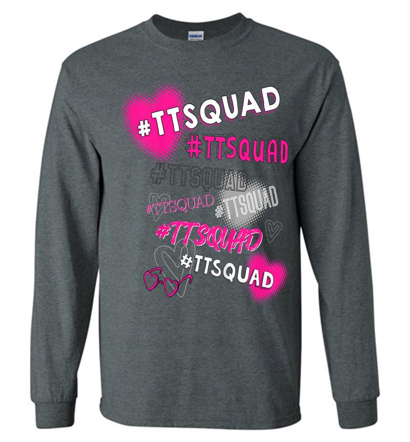 Inktee Store - Kids Tiana Official #Ttsquad For Kids (White) Long Sleeve T-Shirt Image