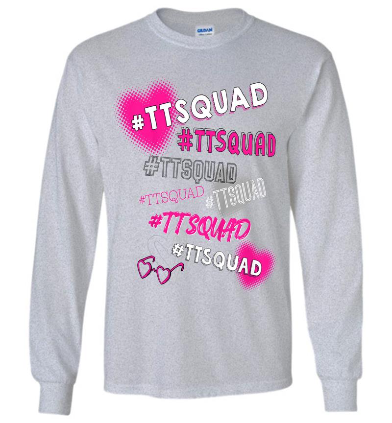 Inktee Store - Kids Tiana Official #Ttsquad For Kids (White) Long Sleeve T-Shirt Image