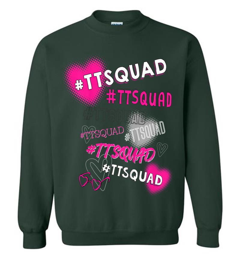 Inktee Store - Kids Tiana Official #Ttsquad For Kids (White) Sweatshirt Image