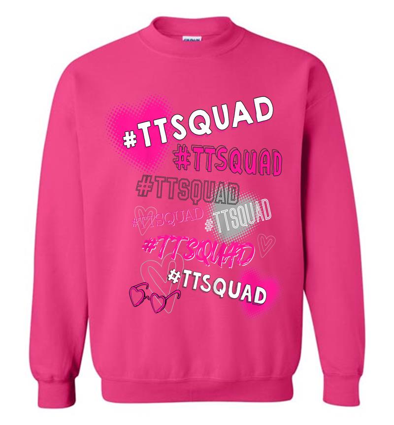Inktee Store - Kids Tiana Official #Ttsquad For Kids (White) Sweatshirt Image