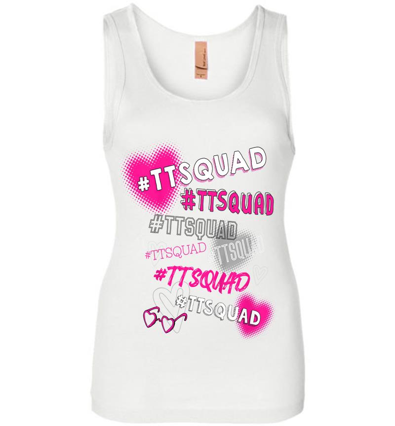 Inktee Store - Kids Tiana Official #Ttsquad For Kids (White) Womens Jersey Tank Top Image