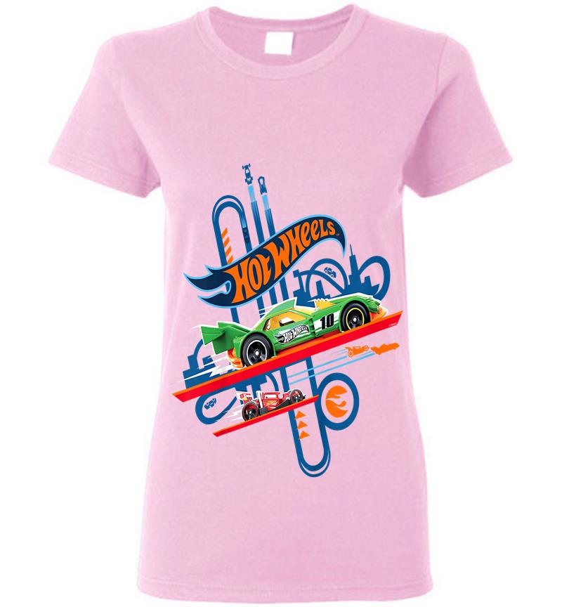 Inktee Store - Kinder Hot Wheels Jungs Fast Viele Grenfarben Womens T-Shirt Image
