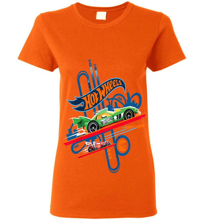 Inktee Store - Kinder Hot Wheels Jungs Fast Viele Grenfarben Womens T-Shirt Image