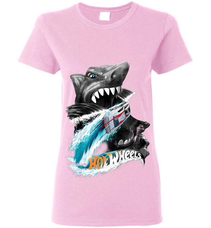 Inktee Store - Kinder Hot Wheels Jungs Shark Viele Grenfarben Womens T-Shirt Image