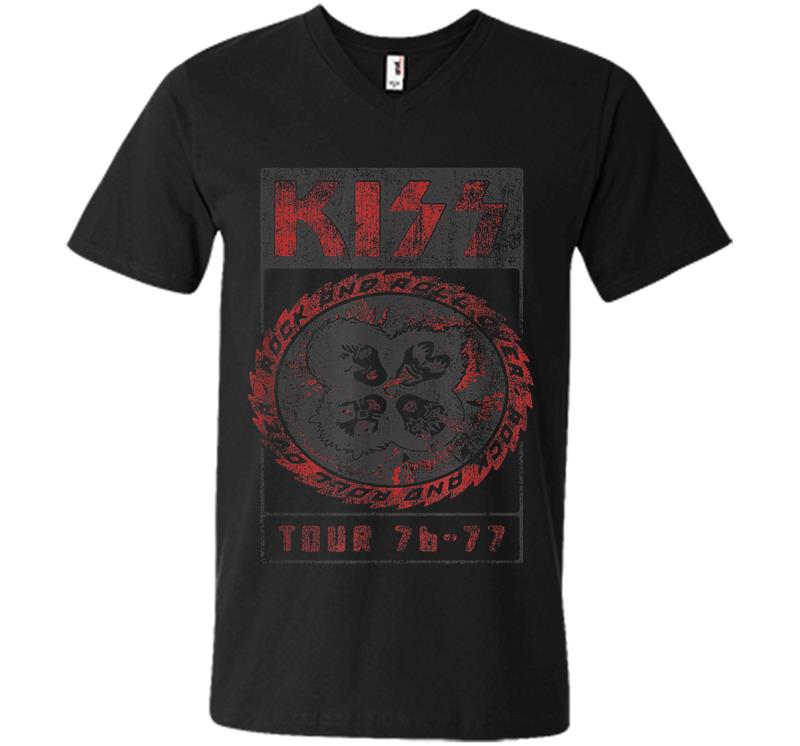 Kiss - Rock And Roll Over V-neck T-shirt