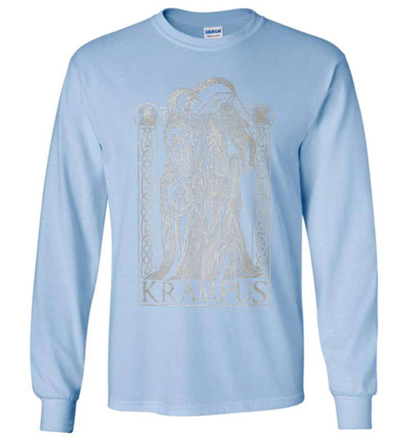 Inktee Store - Krampus Gruss Von Krampus Dark Gothic Christmas Long Sleeve T-Shirt Image
