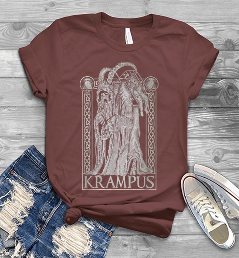 Inktee Store - Krampus Gruss Von Krampus Dark Gothic Christmas Men T-Shirt Image